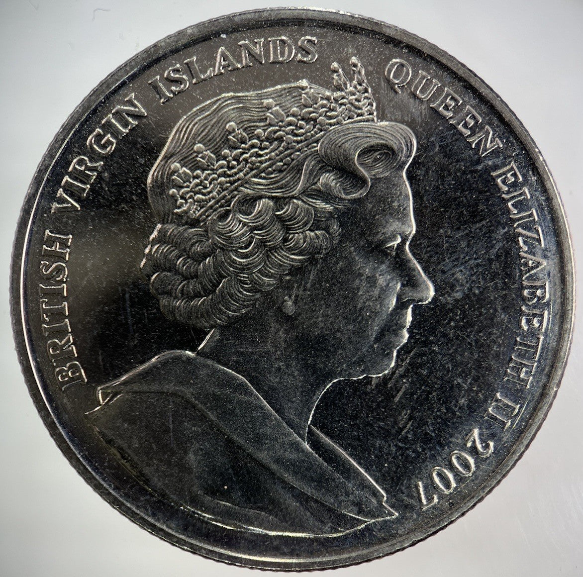 2007 Elizabeth II 2nd British Virgin Islands 1 Dollar Coin | Very High Grade