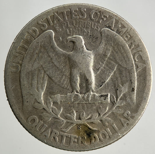 1945 - S US USA Quarter Dollar Silver Coin | Fine Collectable Grade