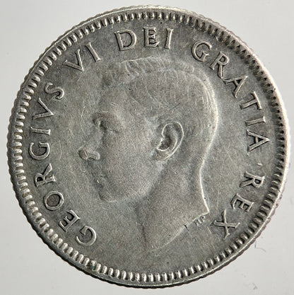 1950 Canada 10 Cents Silver Coin | Fine Collectable Grade | a9441
