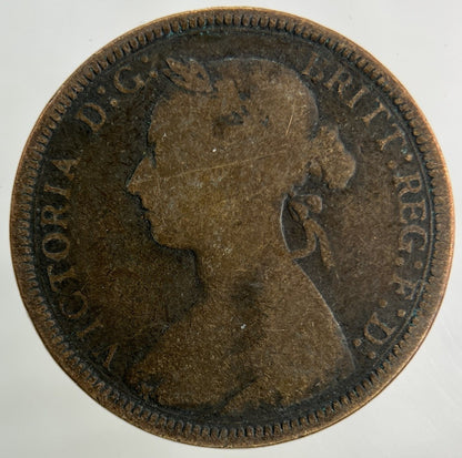1889 Victoria Half - Penny Coin | Collectable Grade