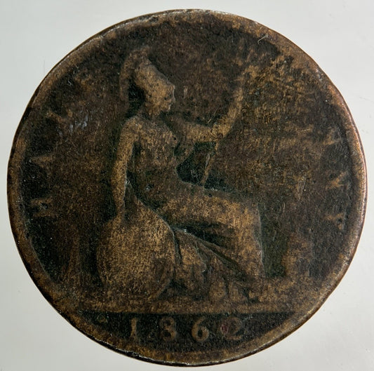 1862 Victoria Half - Penny Coin | Collectable Grade