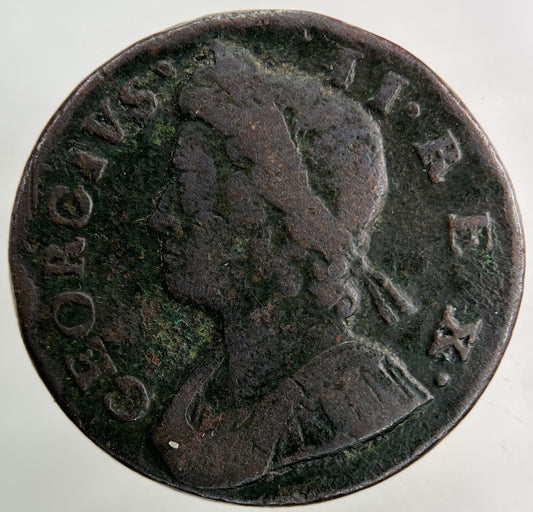 1734 George II 2nd Half - Penny Coin | Fine Collectable Grade