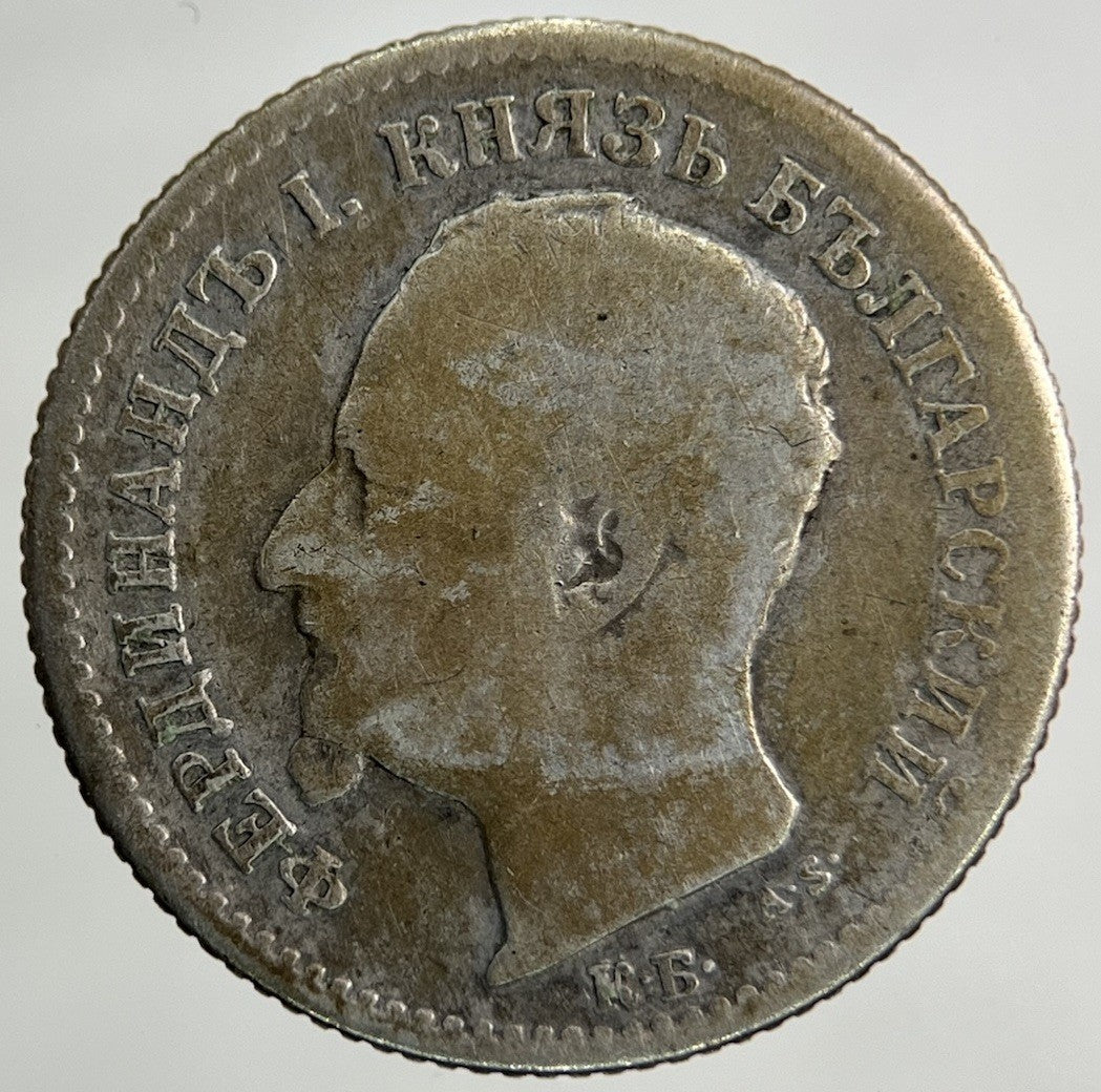 1891 Bulgaria 50 Stotinka Silver Coin | Collectable Grade