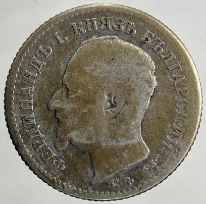 1891 Bulgaria 50 Stotinka Silver Coin | Collectable Grade
