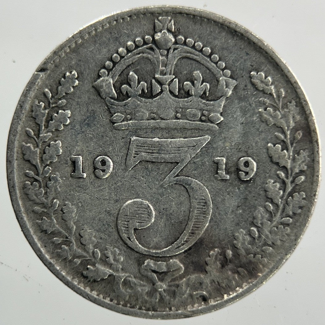 1919 George V Threepence Silver Coin | Collectable Grade
