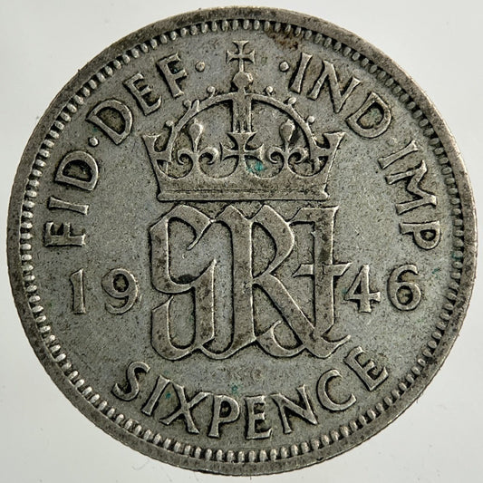 1946 George VI Sixpence Silver Coin | Collectable Grade