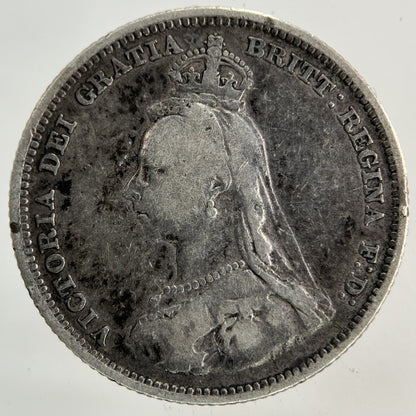 1887 Victoria Shilling Silver Coin | Collectable Grade