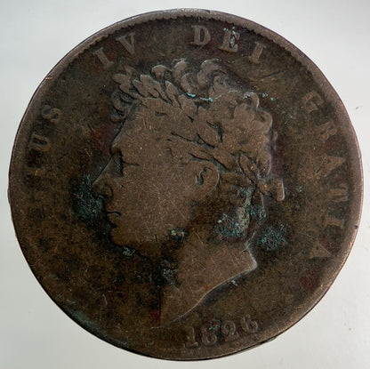 1826 George IV Half - Penny Coin | Collectable Grade