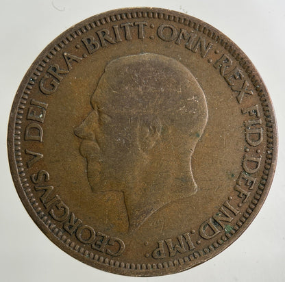1929 George V Half - Penny Coin | Collectable Grade