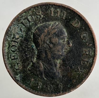 1806 George III 3rd Farthing Coin | Fine Collectable Grade