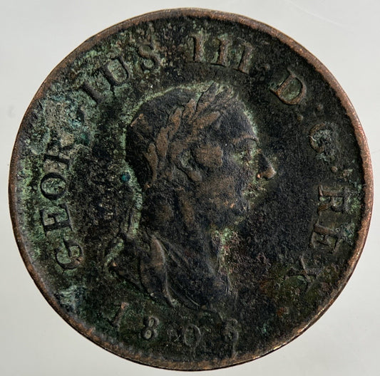 1806 George III 3rd Farthing Coin | Fine Collectable Grade