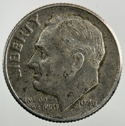 1946 US USA Roosevelt Dime Silver Coin | Fine Collectable Grade