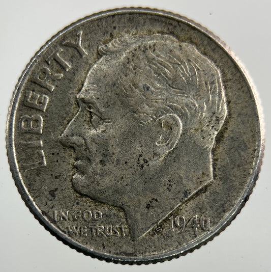 1946 US USA Roosevelt Dime Silver Coin | Fine Collectable Grade