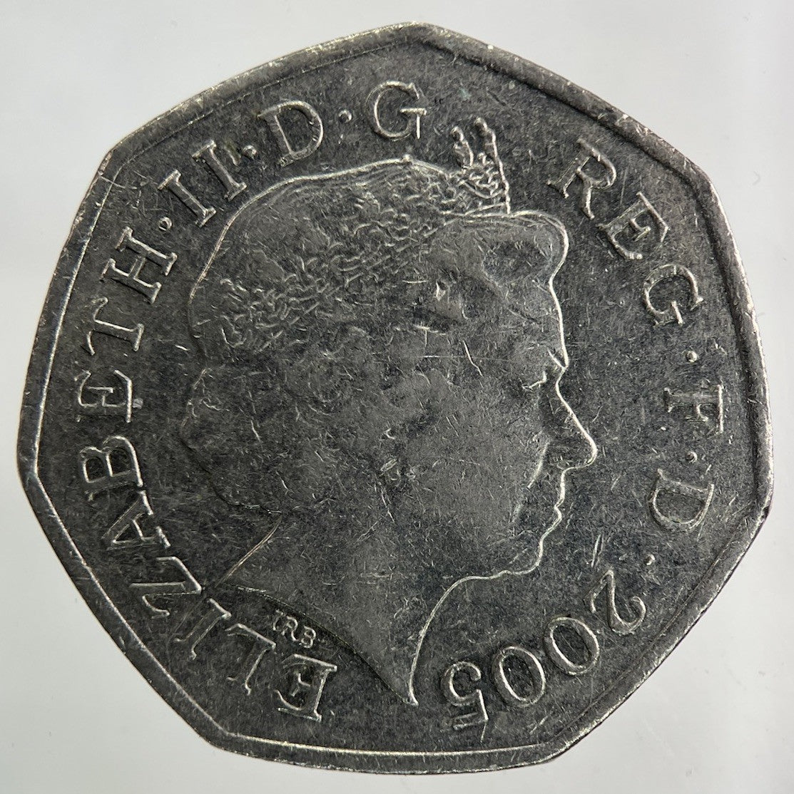 2005 Samuel Johnsons Dictionary 50p Fifty - Pence Coin | Collectable Grade