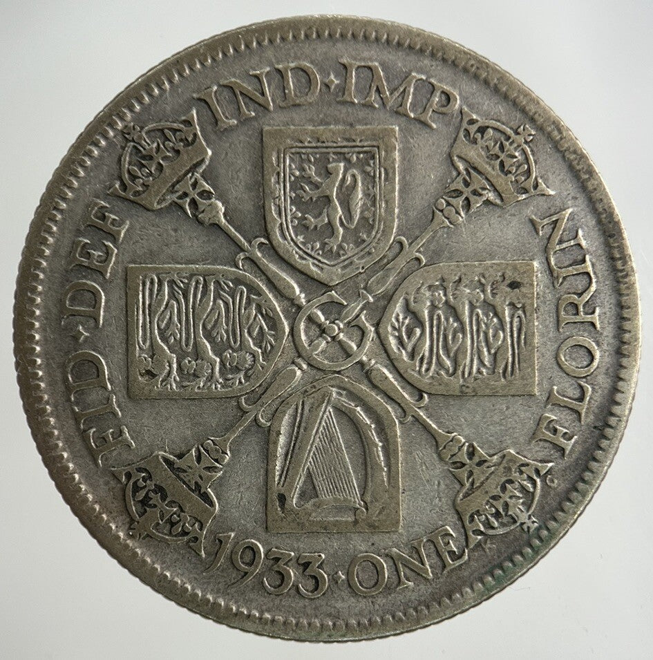 1933 George V Florin Silver Coin | Collectable Grade