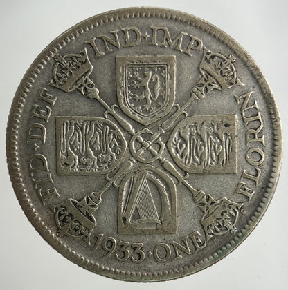1933 George V Florin Silver Coin | Collectable Grade