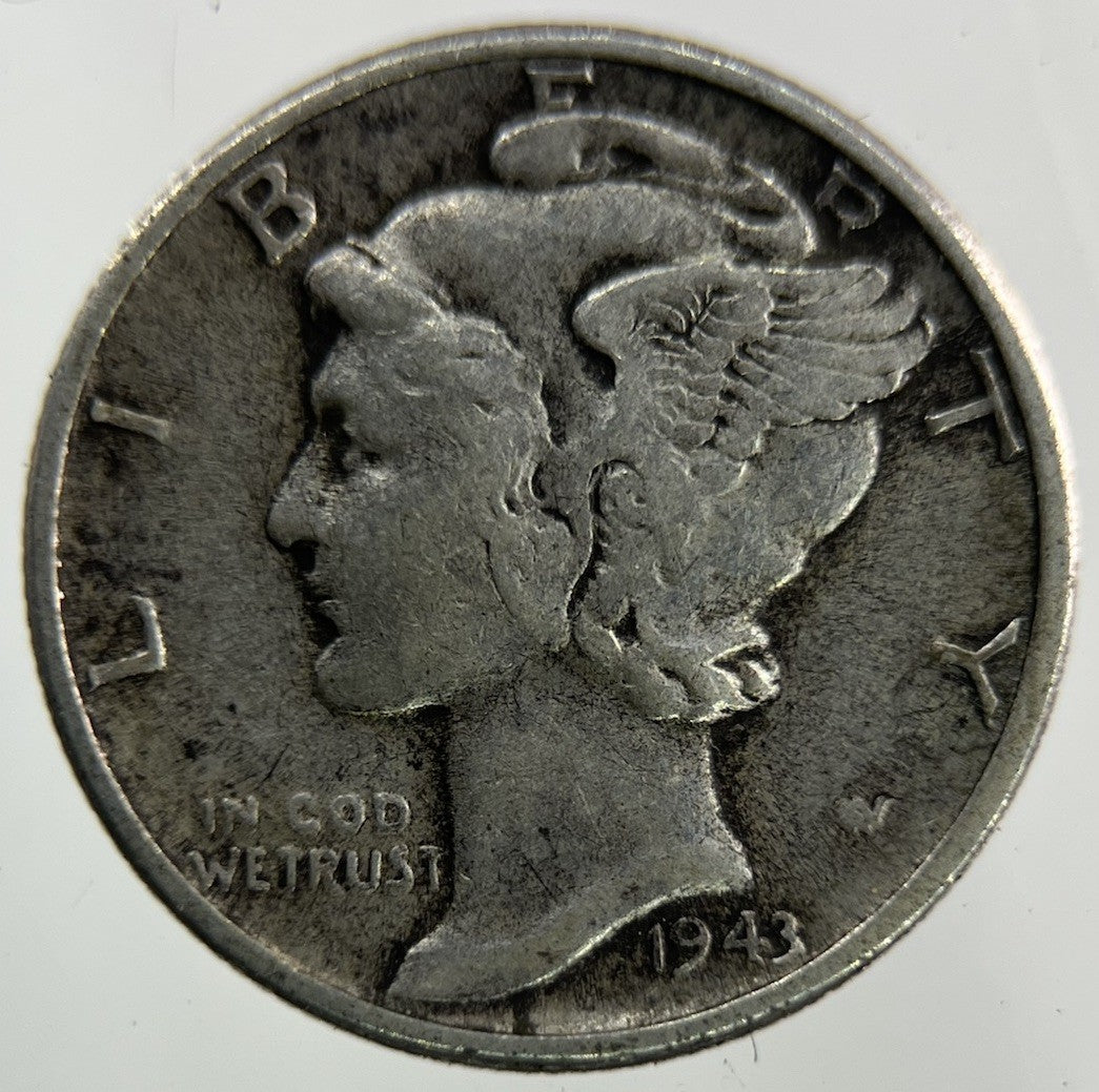 1943 US USA Mercury Dime Silver Coin | Collectable Grade