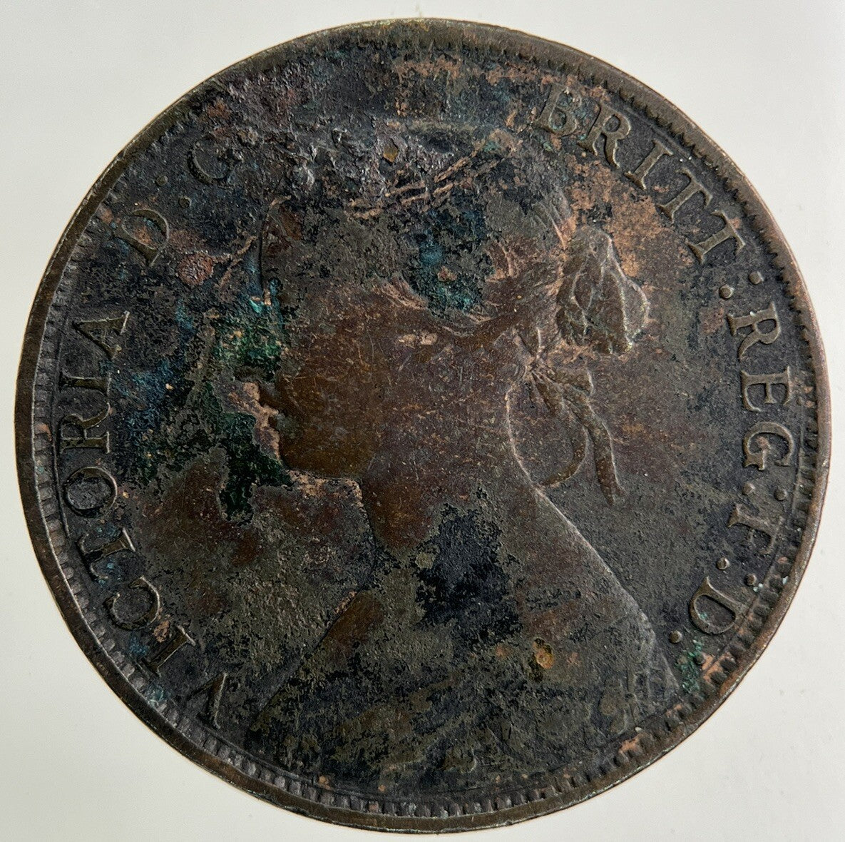 1861 Victoria Half - Penny Coin | Fine Collectable Grade
