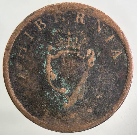 1805 Irish Half - Penny Coin | Fair Grade