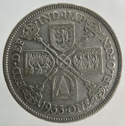 1933 George V Florin Silver Coin | Collectable Grade