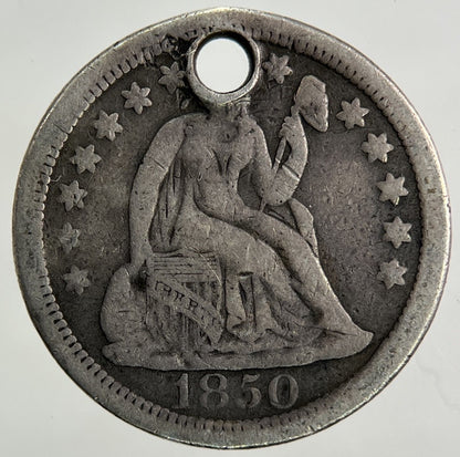 1850 - O US USA Dime Silver Coin | Collectable Grade