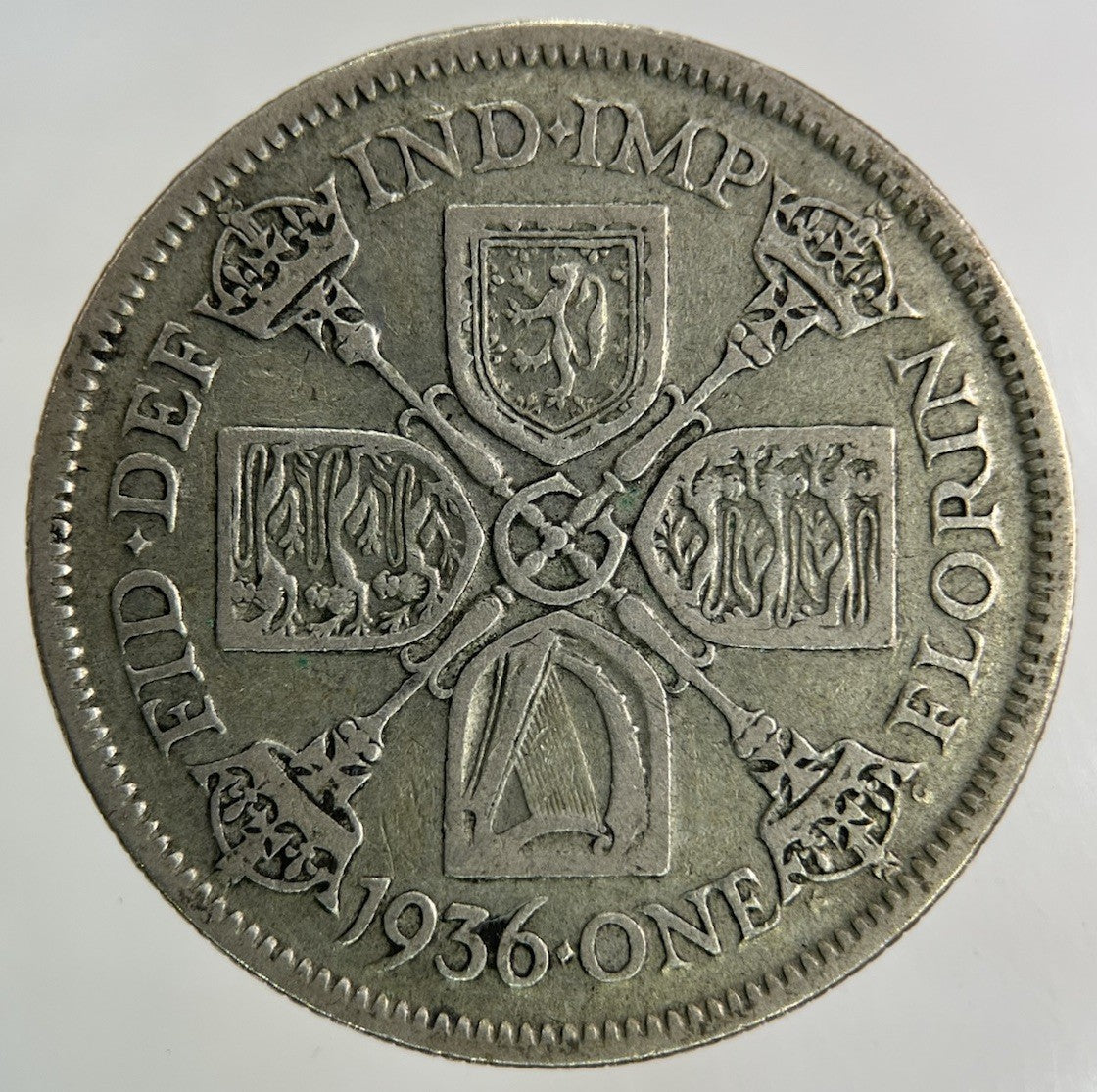 1936 George V Florin Silver Coin | Fine Collectable Grade