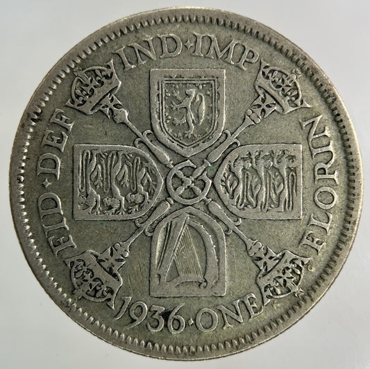 1936 George V Florin Silver Coin | Fine Collectable Grade