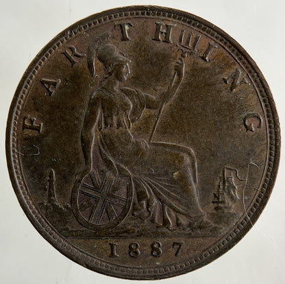 1887 Victoria Farthing Coin | Very High Grade