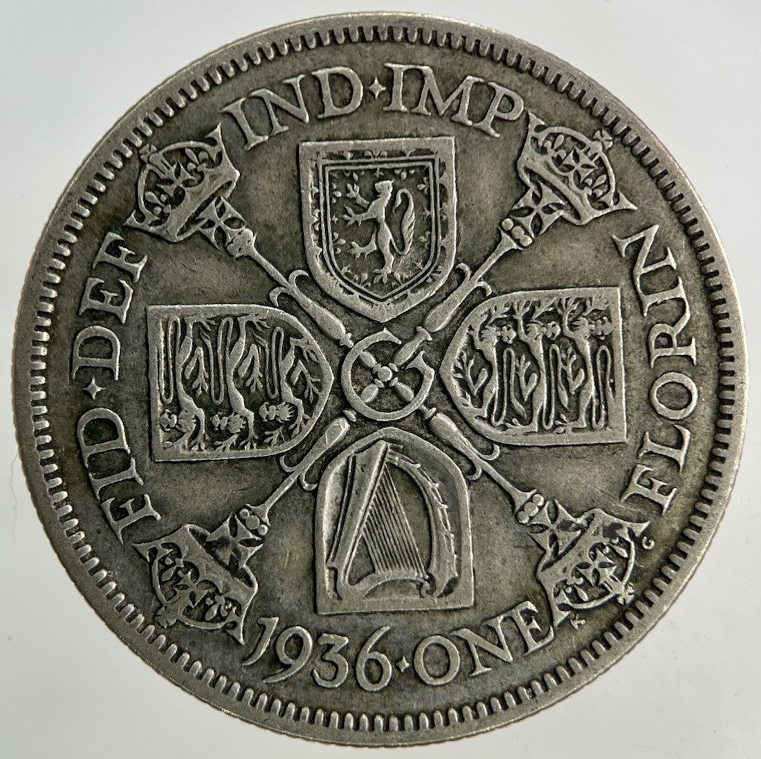 1936 George V Florin Silver Coin | Fine Collectable Grade