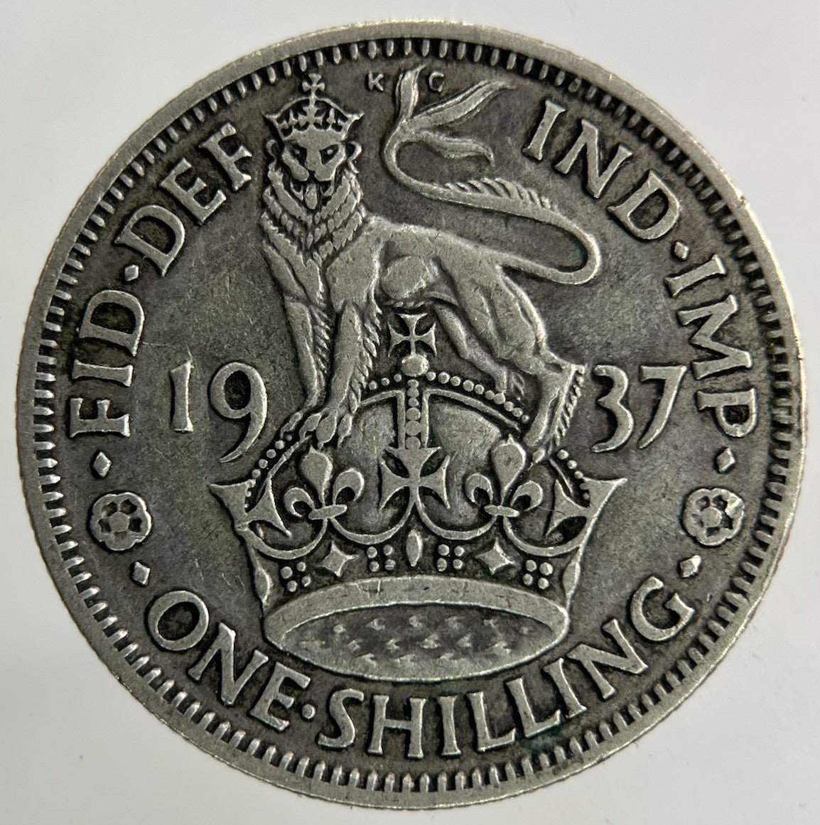 1937 George VI Shilling Silver Coin | Fine Collectable Grade