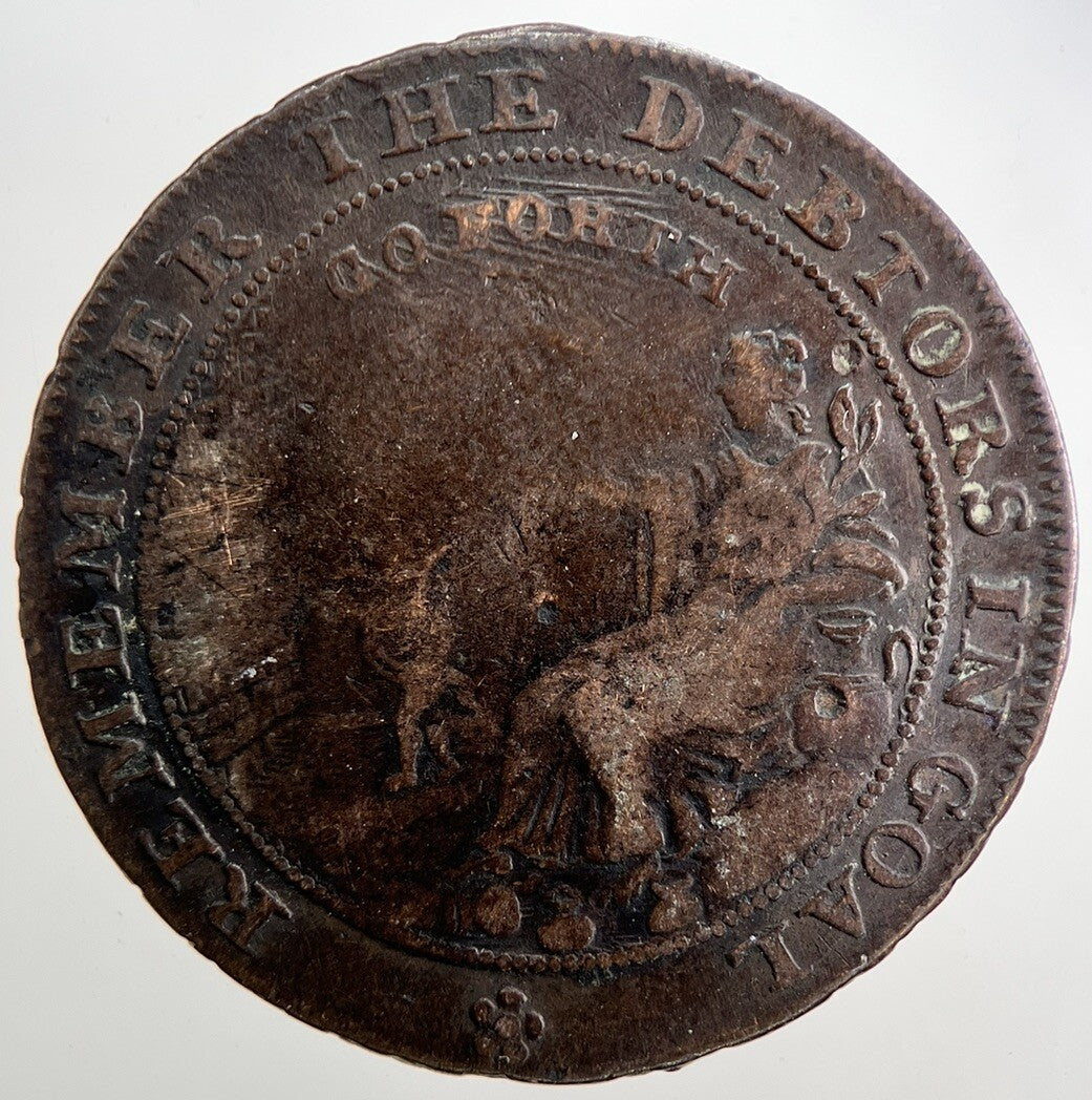1794 Somerset Bath John Howard Half - Penny Token | Collectable Grade
