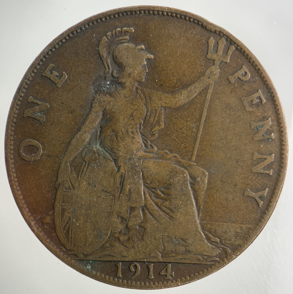 1914 George V One Penny Coin | Collectable Grade