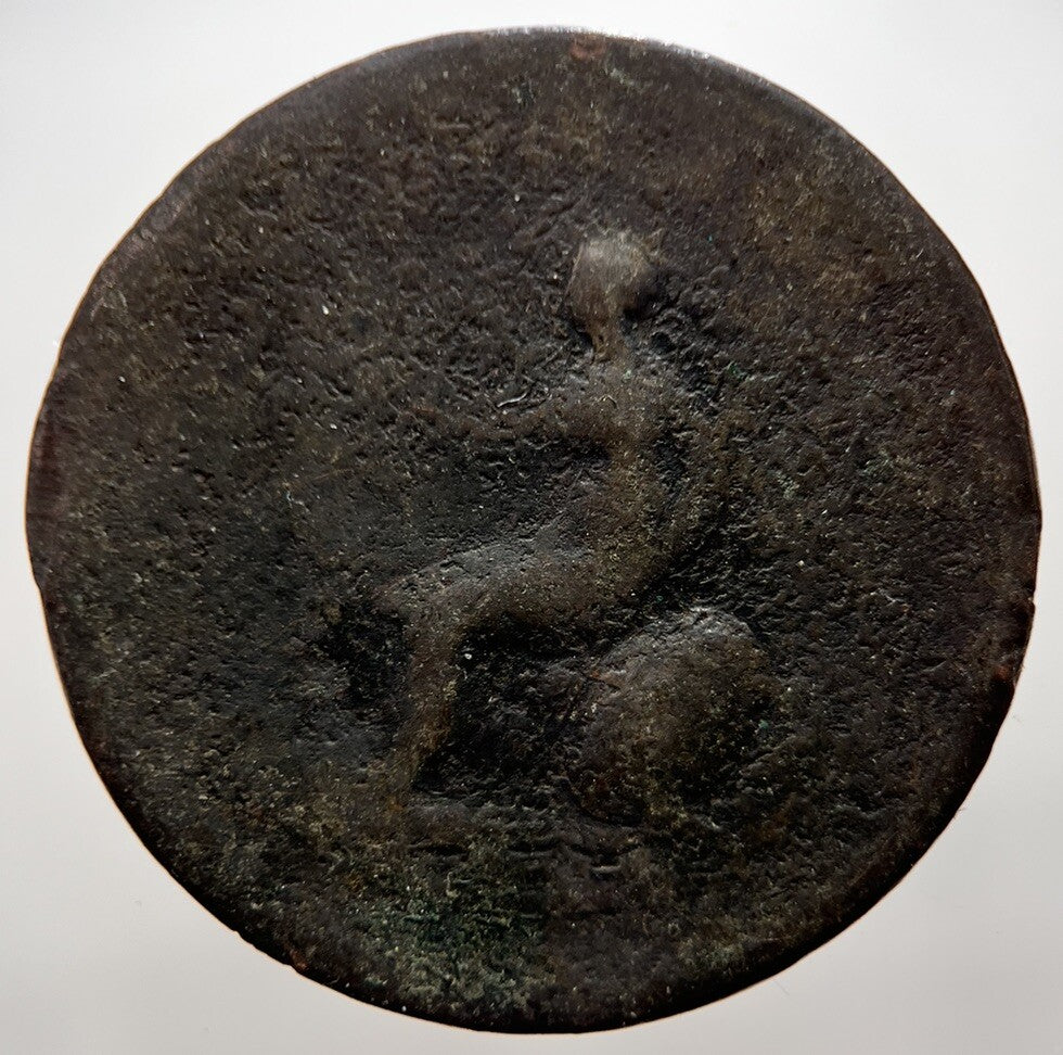 1799 George 3rd III Half - Penny British Coin | Worn Grade
