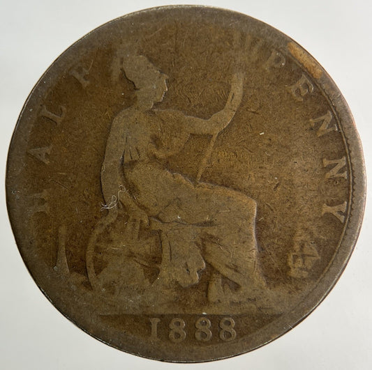 1888 Victoria Half - Penny Coin | Collectable Grade