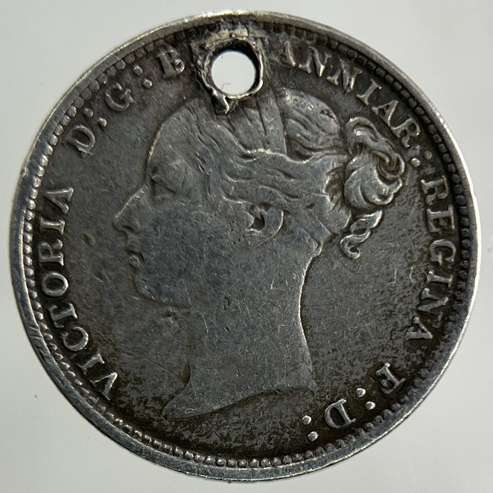 1881 Victoria Threepence Silver Coin | Very High Grade