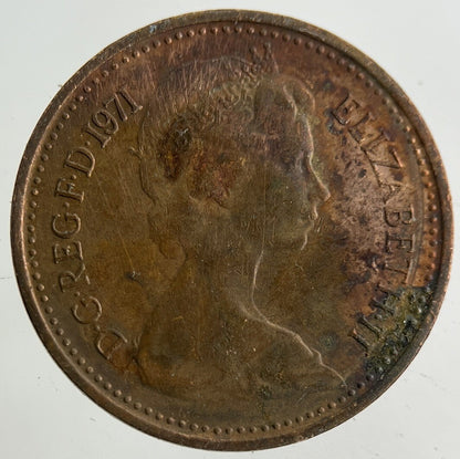 1971 Elizabeth II 2nd New 1/2 Half - Penny Coin | Fine Collectable Grade