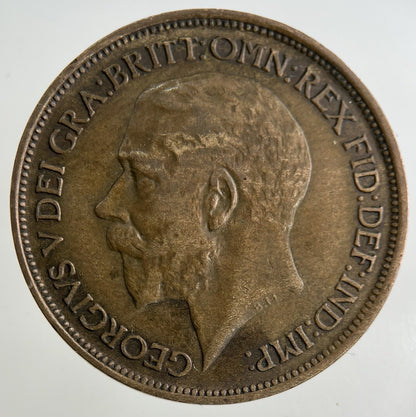 1911 George V Half - Penny Coin | Fine Collectable Grade