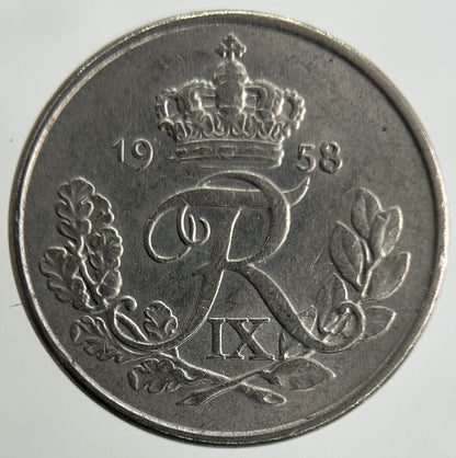 1958 Denmark 10 Ore Coin | Fine Collectable Grade