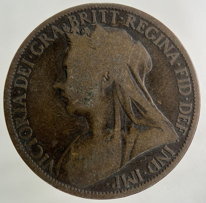 1896 Victoria One Penny Coin | Collectable Grade