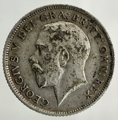 1914 George V Sixpence Silver Coin | Very High Grade