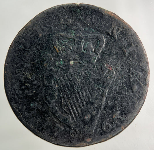 1766 Irish Half - Penny Coin | Collectable Grade