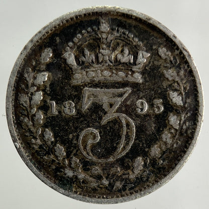 1895 Victoria Threepence Silver Coin | Collectable Grade