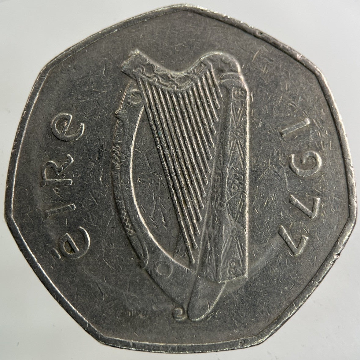1977 Irish Ireland 50p Fifty Pence Coin | Collectable Grade