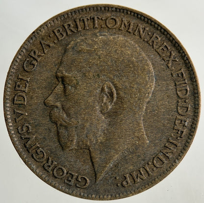 1913 George V Farthing Coin | Fine Collectable Grade