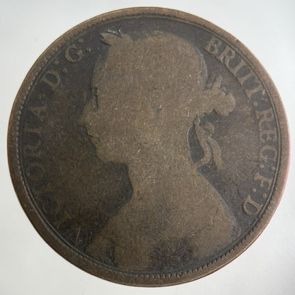 1891 Victoria One Penny Coin | Collectable Grade
