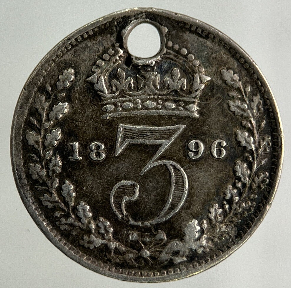 1896 Victoria Threepence Silver Coin | Fine Collectable Grade
