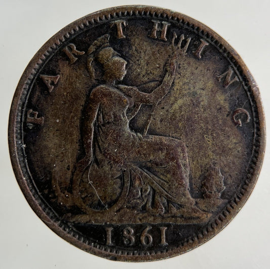 1861 Victoria Farthing Coin | Collectable Grade