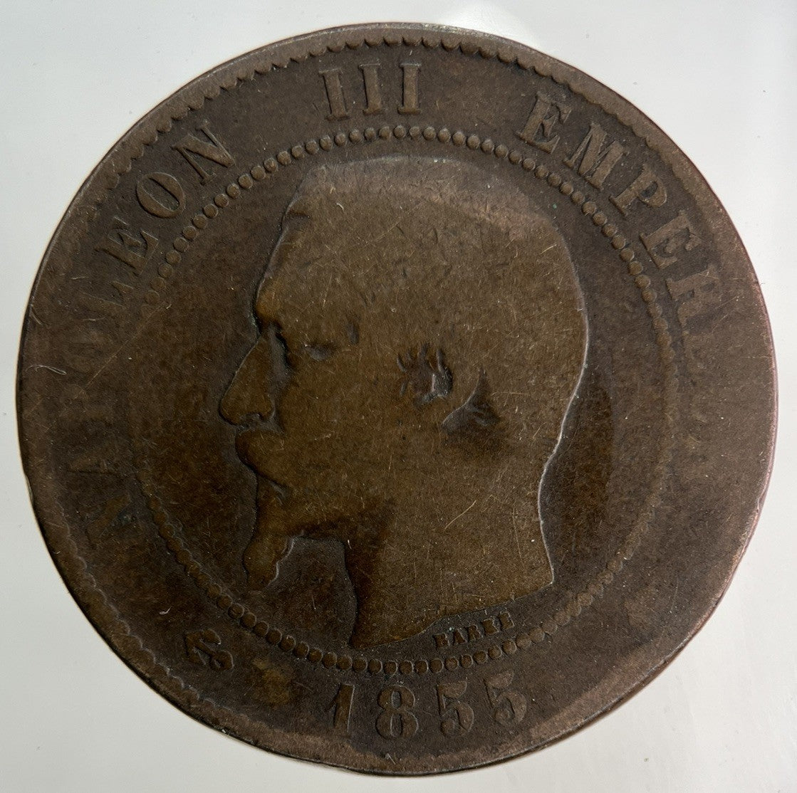 1855 France 10 Centimes Coin | Collectable Grade