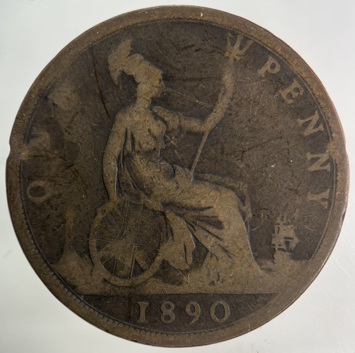 1890 Victoria One Penny Coin | Collectable Grade