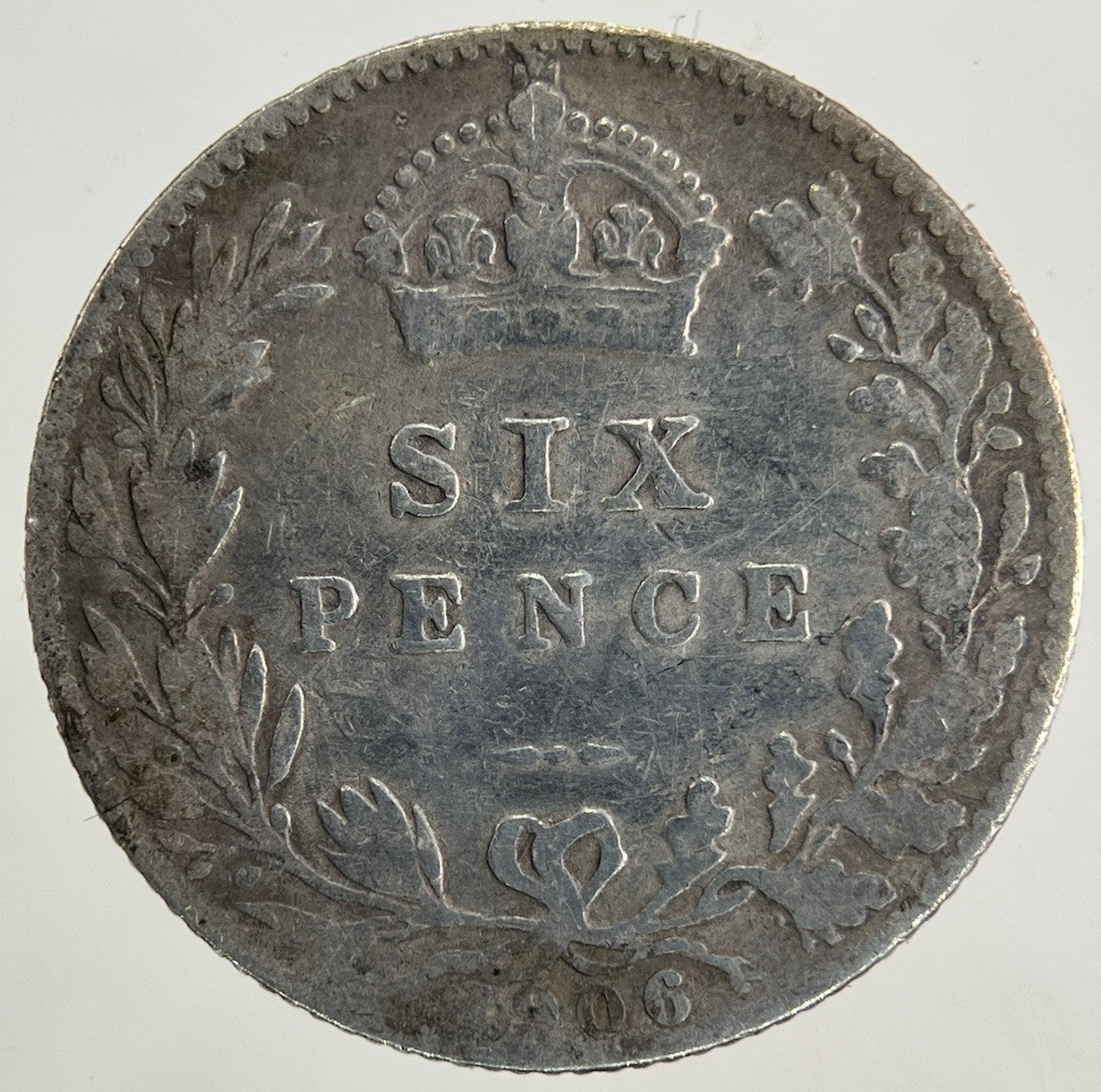 1906 Edward VII Sixpence Silver Coin | Fine Collectable Grade